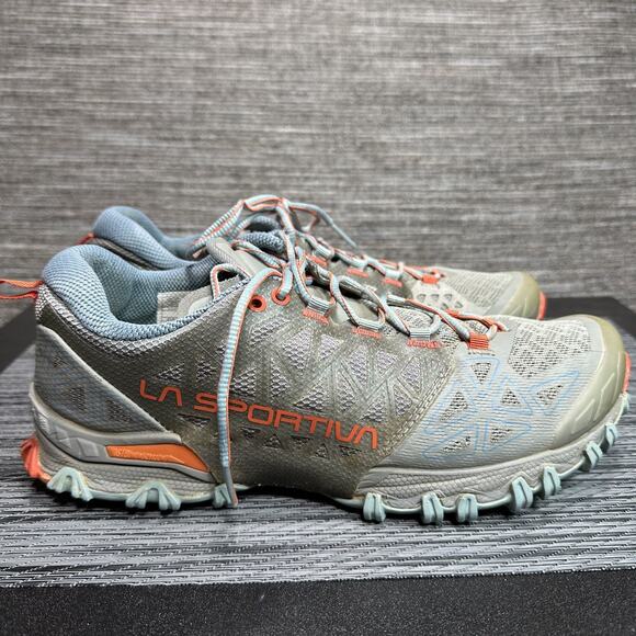 La Sportiva Shoes Womens 9.5 Gray Bushido II Trail Mountain Running Sneakers - Picture 6 of 16